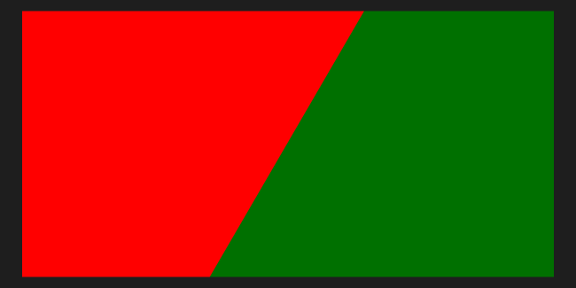 Red colour and green colour